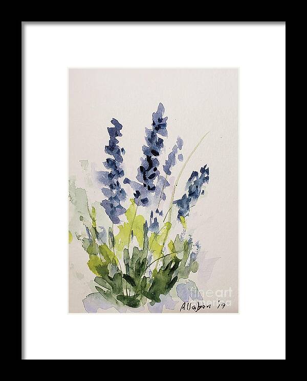 Garden Framed Print featuring the painting Summer Blue by Stanton Allaben