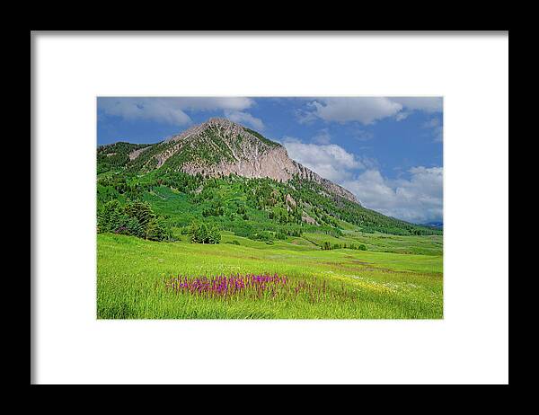 Crrested Butte Framed Print featuring the photograph Summer Days in Mount Crested Butte by Lynn Bauer