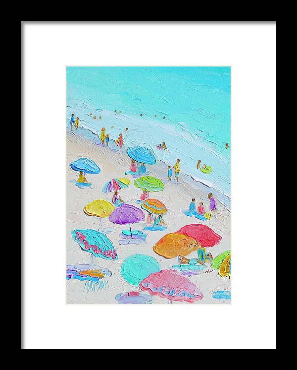 Beach Framed Print featuring the painting Summer Love by Jan Matson