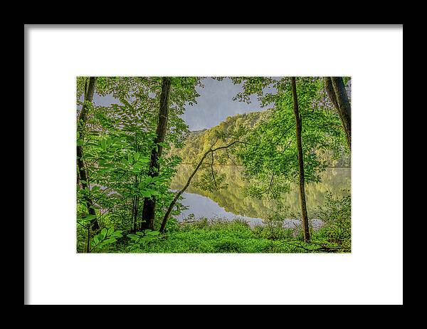 Nashville Framed Print featuring the photograph Summer Reflections of Radnor Lake by Marcy Wielfaert