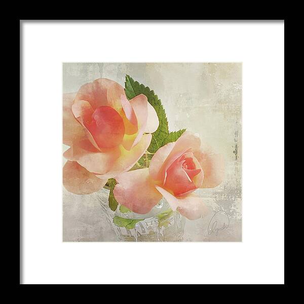 Floral Framed Print featuring the photograph Summer Roses 2 by Karen Lynch