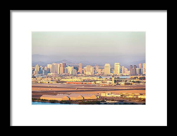 San Diego Framed Print featuring the photograph San Diego Summer Skyline #1 by Joseph S Giacalone