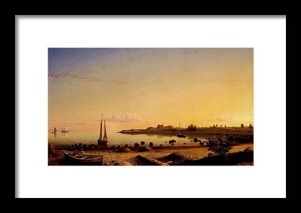 Summer Framed Print featuring the painting Summer Sunset by Long Shot