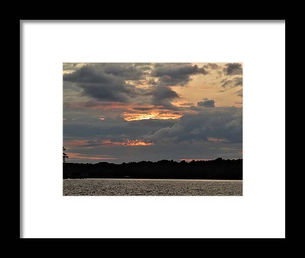 Sunset Framed Print featuring the photograph Sun Down For The Evening by Ed Williams