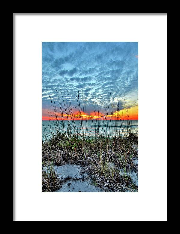 Sunset Framed Print featuring the photograph Sun Setting by Alison Belsan Horton