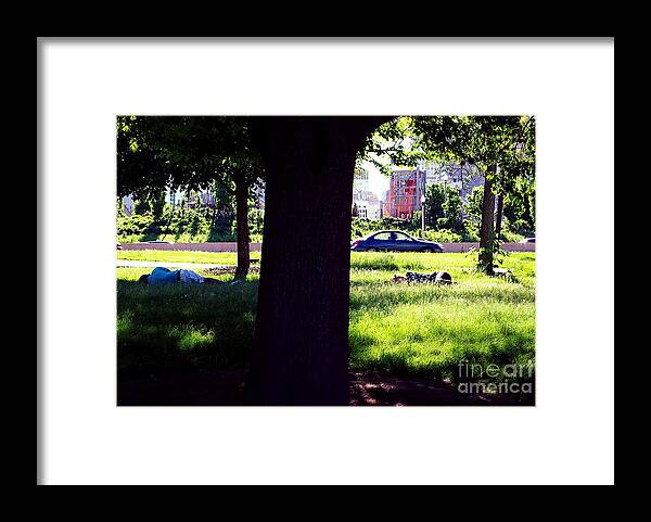 Urban Landscape Framed Print featuring the photograph Sunday Afternoon City of Chicago by Frank J Casella