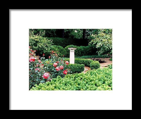 Henry Clay Estate Framed Print featuring the photograph Sundial 94 by Mike McBrayer