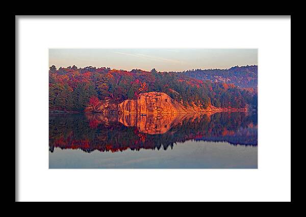 George Lake Framed Print featuring the photograph Sunrise And Harmony by Debbie Oppermann