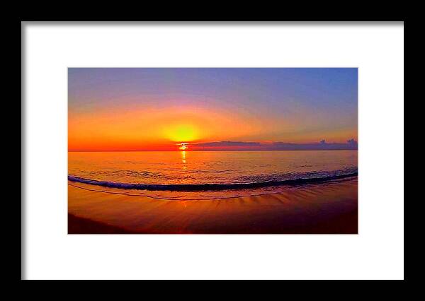 Sunrise Framed Print featuring the photograph Sunrise Beach 24 by Rip Read