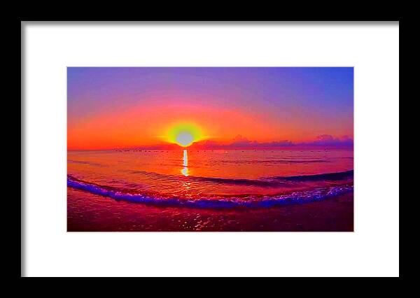 Sunrise Framed Print featuring the photograph Sunrise Beach 29 by Rip Read