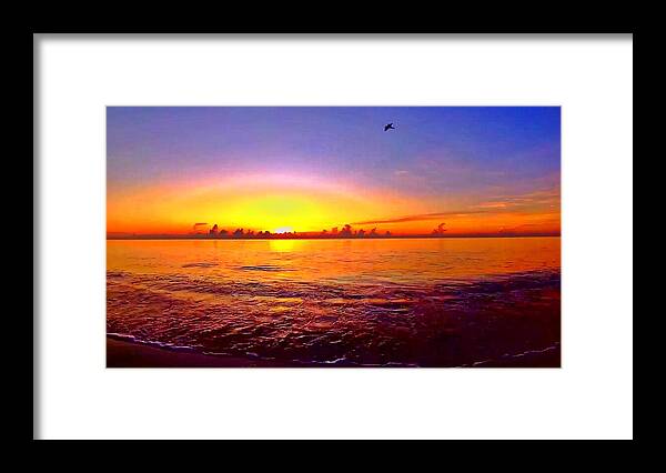 Sunrise Framed Print featuring the photograph Sunrise Beach 425 by Rip Read