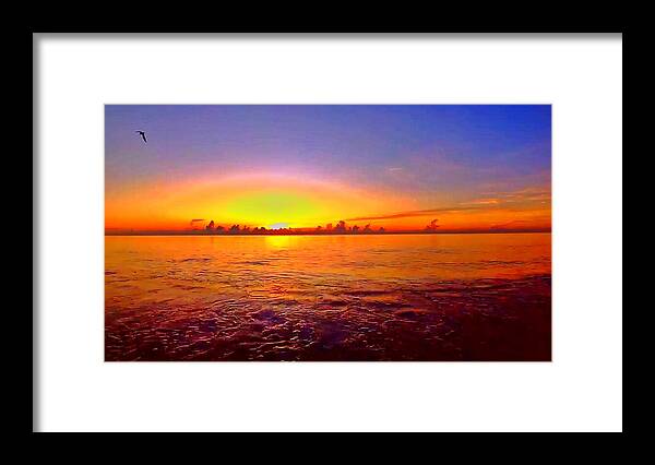 Sunrise Framed Print featuring the photograph Sunrise Beach 450 by Rip Read