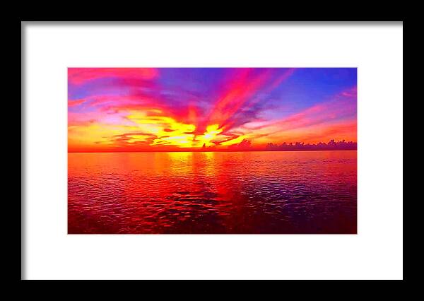 Sunrise Framed Print featuring the photograph Sunrise Beach 693 by Rip Read