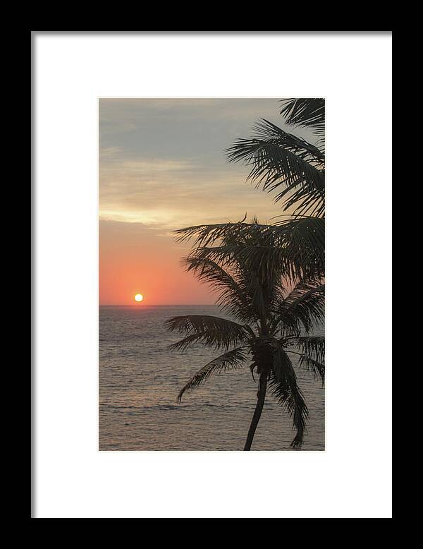 Sunrise Framed Print featuring the photograph Sunrise in Belize by Cindy Robinson