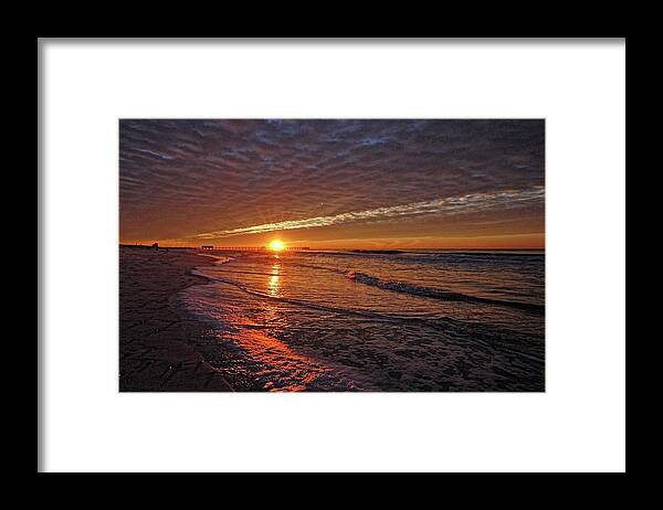 Alabama Framed Print featuring the photograph Sunrise in Gulf Shores Alabama by Michael Thomas