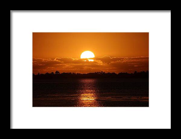 Sunset Framed Print featuring the photograph Sunrise in Key West by Mingming Jiang