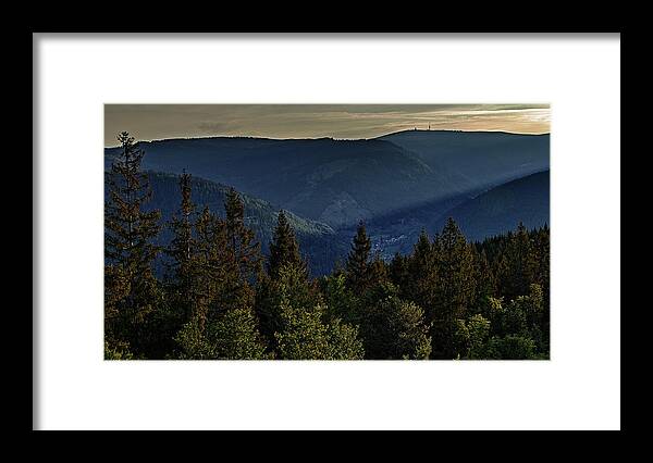 Schwarzwald Framed Print featuring the photograph Sunrise in the Black Forest by Ioannis Konstas