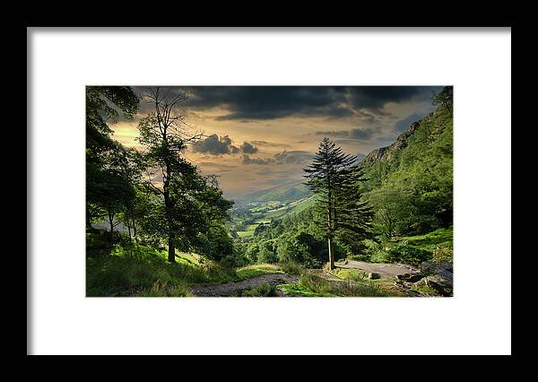 Landscape Framed Print featuring the photograph Sunrise in the mountains by Remigiusz MARCZAK