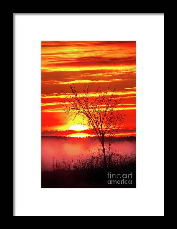Sugar Island Michigan Framed Print featuring the photograph Sunrise Sugar Island Michigan by Norris Seward
