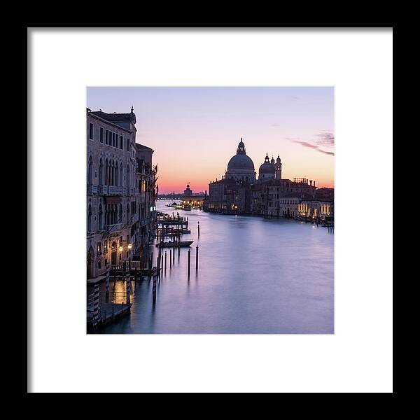 Italy Framed Print featuring the photograph Sunrise,Basilica of Santa Maria della Salute,Venice, Italy by Sarah Howard