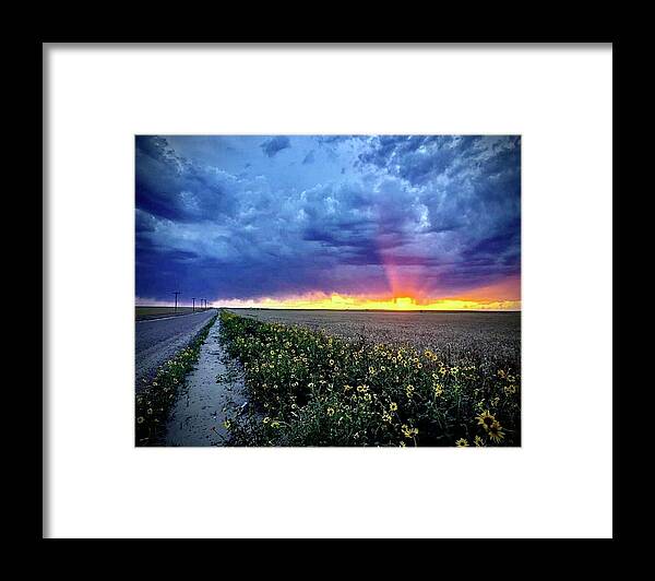 Sunset Framed Print featuring the photograph Sunset 3 by Julie Powell