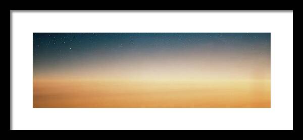 Sunset Framed Print featuring the photograph Sunset at 36,000 Ft #1 - Nova Scotia, Canada - 2003 - #2/10 by Robert Khoi