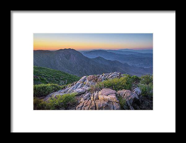 Anza Borrego Framed Print featuring the photograph Sunset at Fosters Point by Alexander Kunz