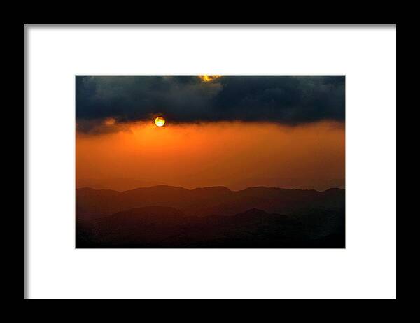 Sunset Framed Print featuring the photograph Sunset at Mitzpe Ramon by Dubi Roman