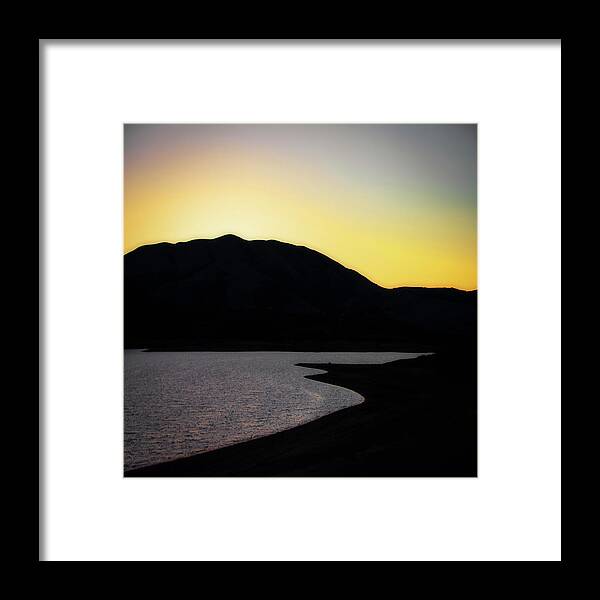 Sunset Framed Print featuring the photograph Sunset at Nicasio Reservoir by Donald Kinney