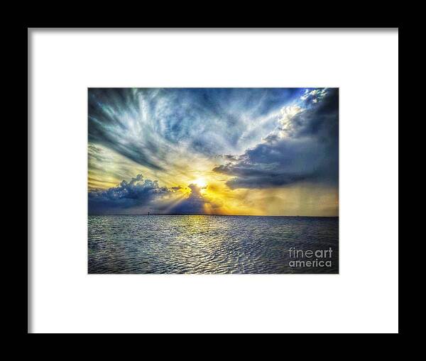Sunset Framed Print featuring the photograph Sunset Beauty by Claudia Zahnd-Prezioso