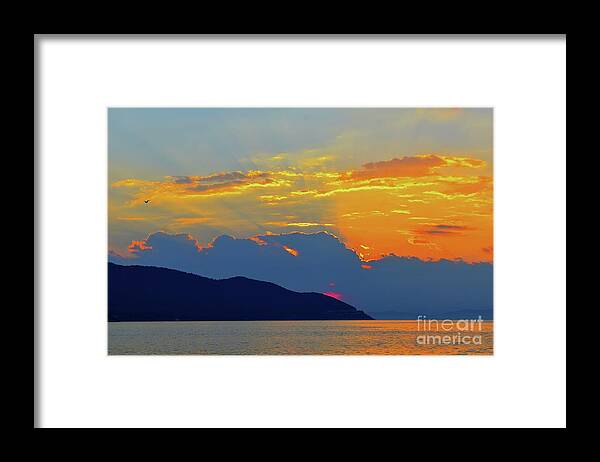 Sunset Magic Above Us Framed Print featuring the photograph Sunset Blues by Leonida Arte
