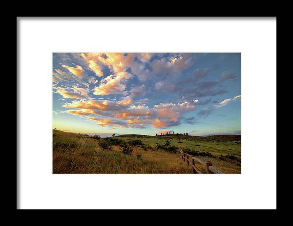 Sunset Framed Print featuring the photograph Sunset, Colorado by Bob Falcone