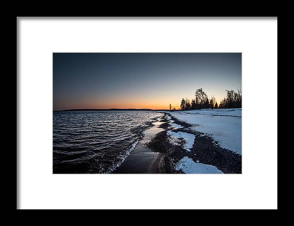 Ice Framed Print featuring the photograph Sunset Lane by Tim Beebe