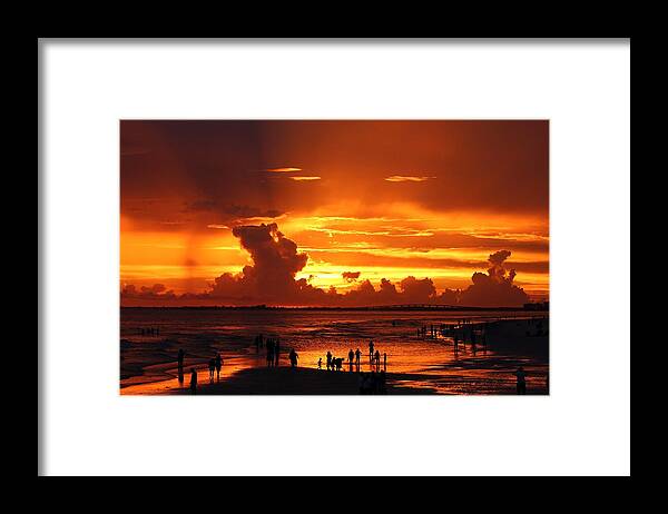 Sunset Framed Print featuring the photograph Sunset by Mingming Jiang