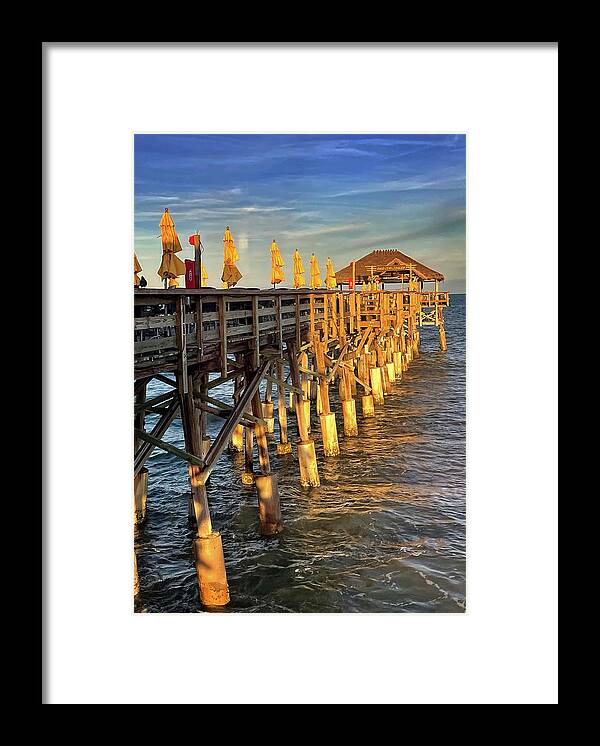Pier Framed Print featuring the photograph Sunset on the Pier by George Taylor