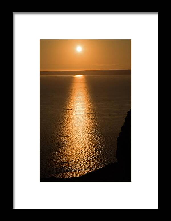 Cres Framed Print featuring the photograph Sunset over Cres by Ian Middleton