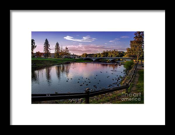 Elizabethton Framed Print featuring the photograph Sunset over Doe River by Shelia Hunt