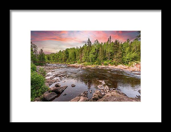 Silver Bay Framed Print featuring the photograph Sunset Over Tettegouche by Sebastian Musial