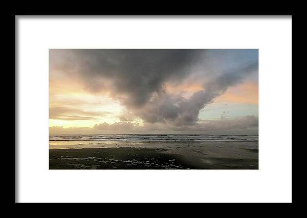Sunset Oregon Coast Framed Print featuring the photograph Sunset Roads End by John Parulis
