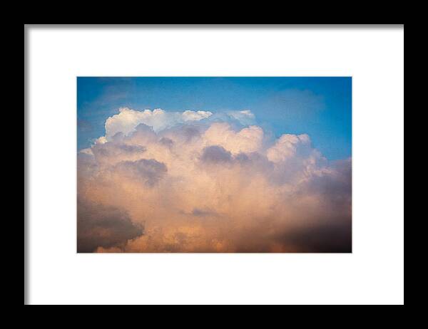 Sunset Framed Print featuring the photograph Sunset sky by Yasmina Baggili