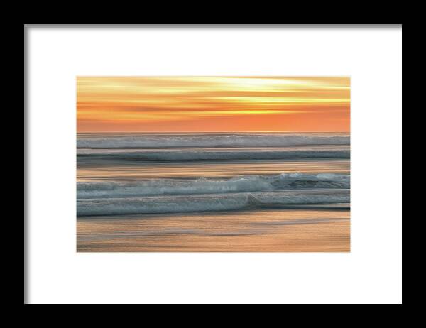 Surf Framed Print featuring the photograph Sunset Surf by Patti Deters