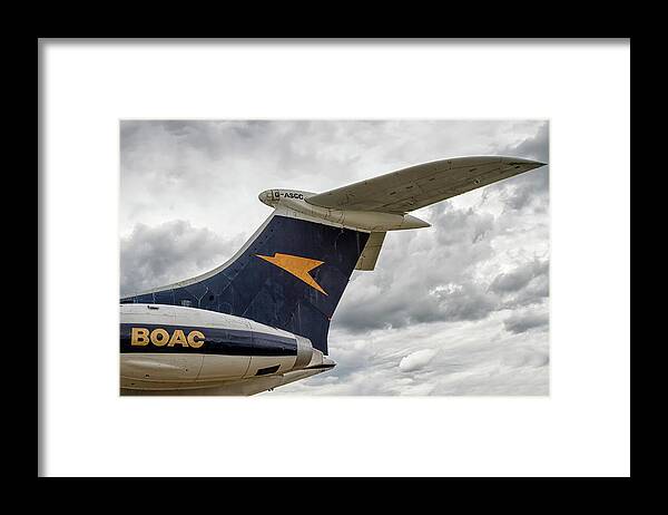 Passenger Framed Print featuring the photograph Super VC10 by Shirley Mitchell