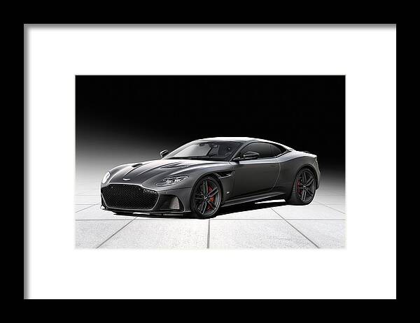 Aston Martin Framed Print featuring the digital art Superleggera by Peter Chilelli