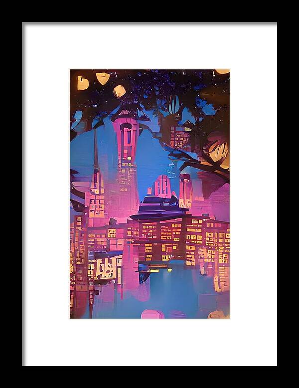  Framed Print featuring the digital art Surreal Reflect by Rod Turner