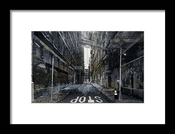 China Town Framed Print featuring the photograph Surreal Street by Cate Franklyn