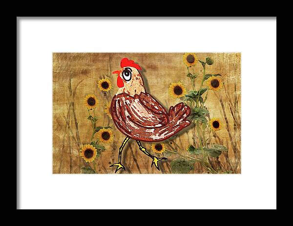 Chicken Framed Print featuring the photograph Swag Chicken by Vanessa Thomas