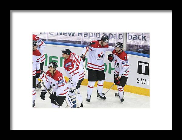 Sweden Framed Print featuring the photograph Sweden v Canada - 2014 IIHF World Championship by Xavier Laine
