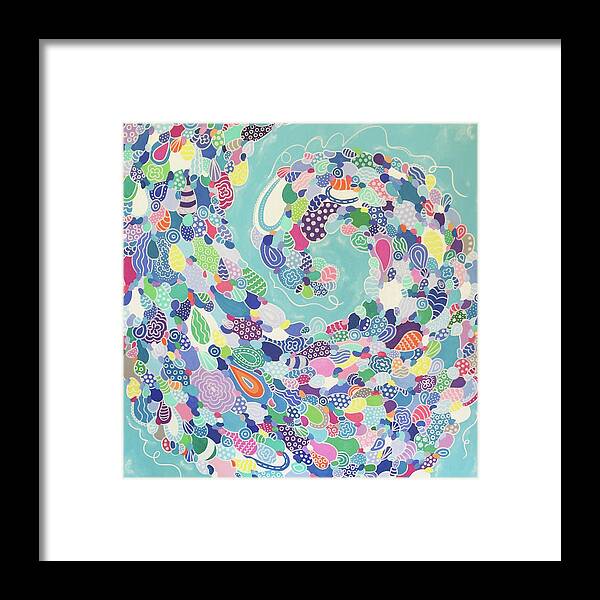Pattern Art Framed Print featuring the painting Sweeping Medley by Beth Ann Scott
