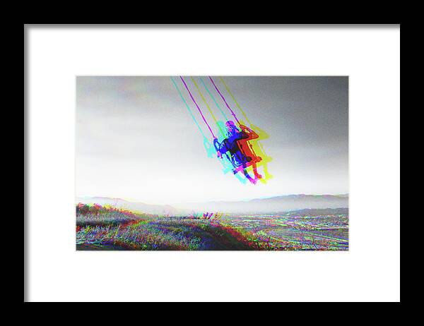 Swing Framed Print featuring the digital art Swing by Celestial Images