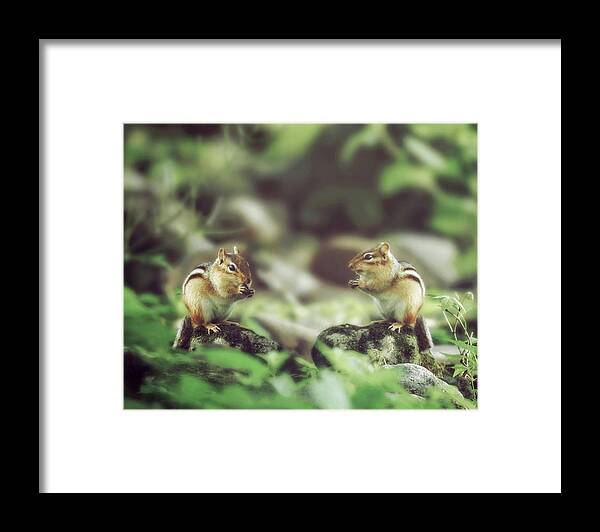 Table For Two Framed Print featuring the photograph Table for Two by Carrie Ann Grippo-Pike